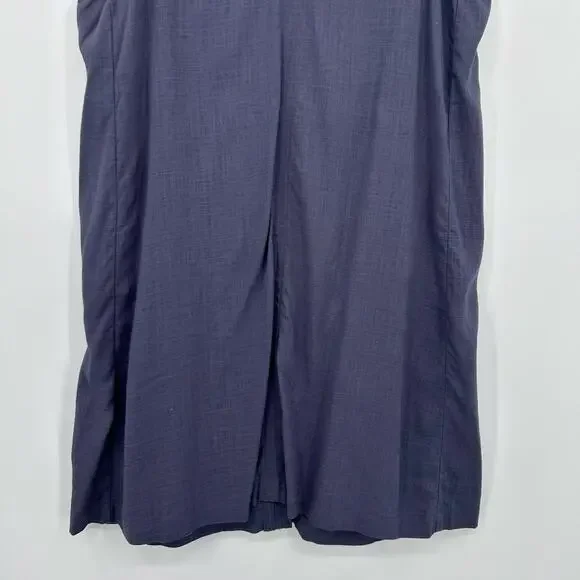 Splendid Linen Blend Button Front Shift Dress Blue Sleeveless M Lightweight - Picture 12 of 12